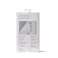 Flamingo Women's 5-blade Razor with Replacement Blade Cartridge - Mint, Women's 5-blade Razor