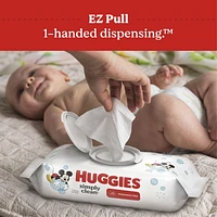 Huggies Simply Clean Baby Wipes, UNSCENTED, 1 Flip Top Pack, 64 Wipes, 64 Wipes