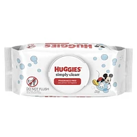 Huggies Simply Clean Baby Wipes, UNSCENTED, 1 Flip Top Pack, 64 Wipes, 64 Wipes