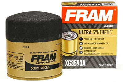 FRAM XG3593A Ultra Synthetic Oil Filter, 32,000 km Protection