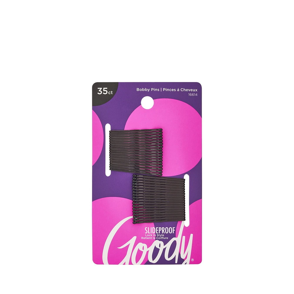 Goody Bobby Pins - Secure Hold - 35 Ct - Black, Goody Bobby Pins