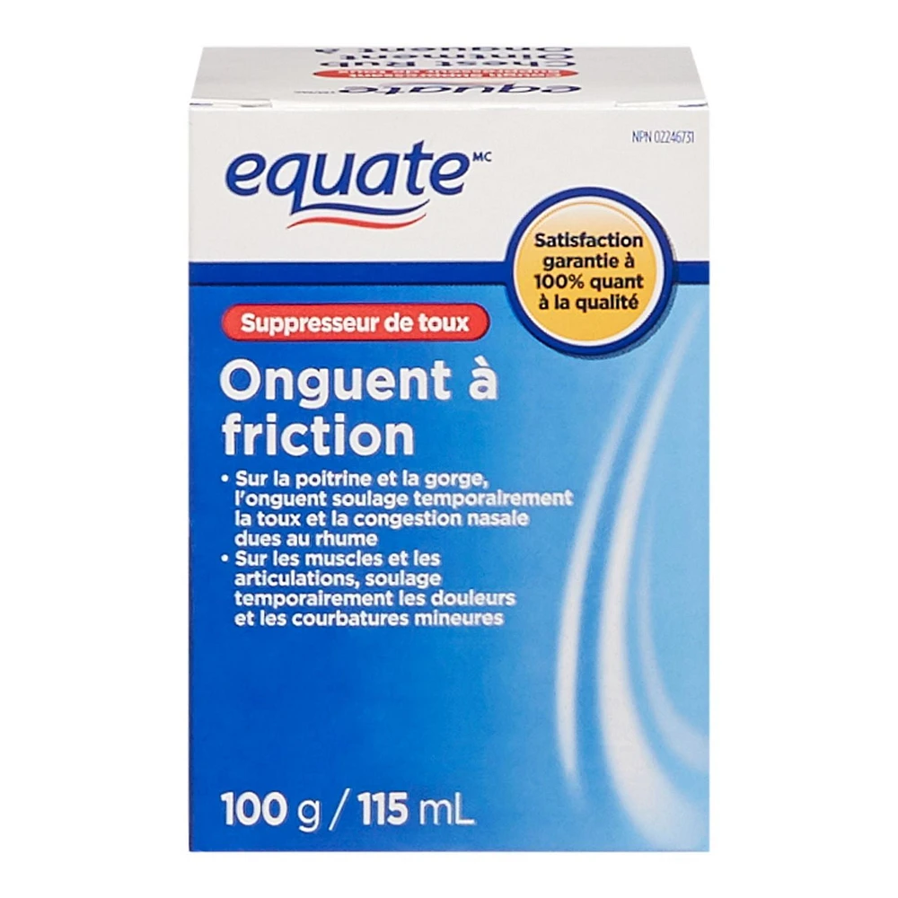 Equate Onguent a friction 100g 115mL