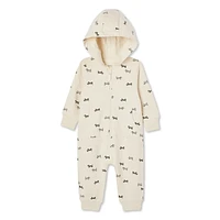 George Baby Boys' Hooded Romper, Sizes 0-24 months