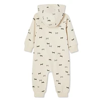 George Baby Boys' Hooded Romper, Sizes 0-24 months