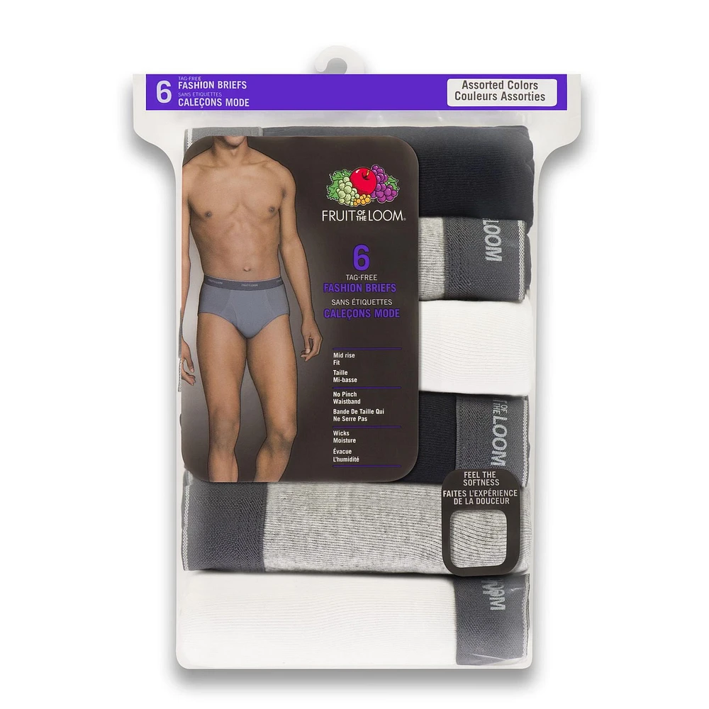 Fruit of the Loom Men's Brief, 6-pack