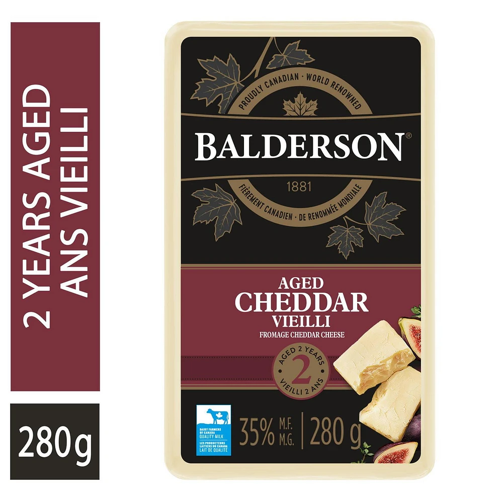 Balderson 2 Year Aged Canadian Cheddar Cheese, 280 g