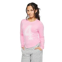 My Sister's Closet Girls' Asymmetrical Hem Graphic Tee