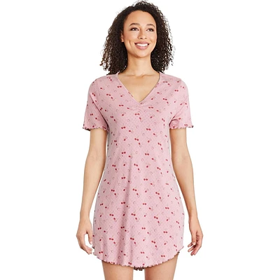 Chemise de nuit en pointelle George pour femmes Tailles P–TG