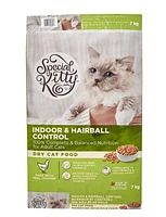 Nourriture sèche Special Kitty pour chats avec formule pour l'intérieur et contrôle des boules de poils 3,2 kg