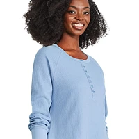 Haut henley gaufré George pour femmes