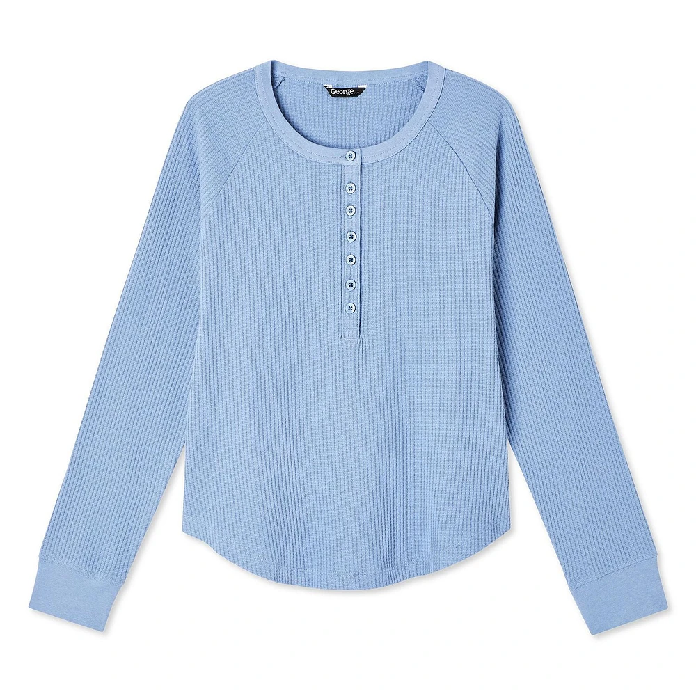 Haut henley gaufré George pour femmes
