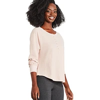 George Women's Waffle Henley