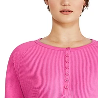 Haut henley gaufré George pour femmes