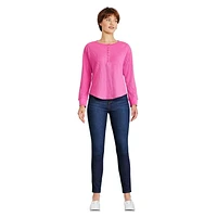 Haut henley gaufré George pour femmes