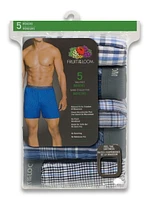 Fruit of the Loom Men's Assorted Blues Boxer Shorts, 5-Pack