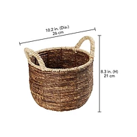 HOMETRENDS Décor Basket, 10.2" Dia. x 8.3" H