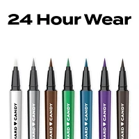 Hard Candy Color Liquid Eyeliner w Lash Boost Serum, Matte, 4.14 mL