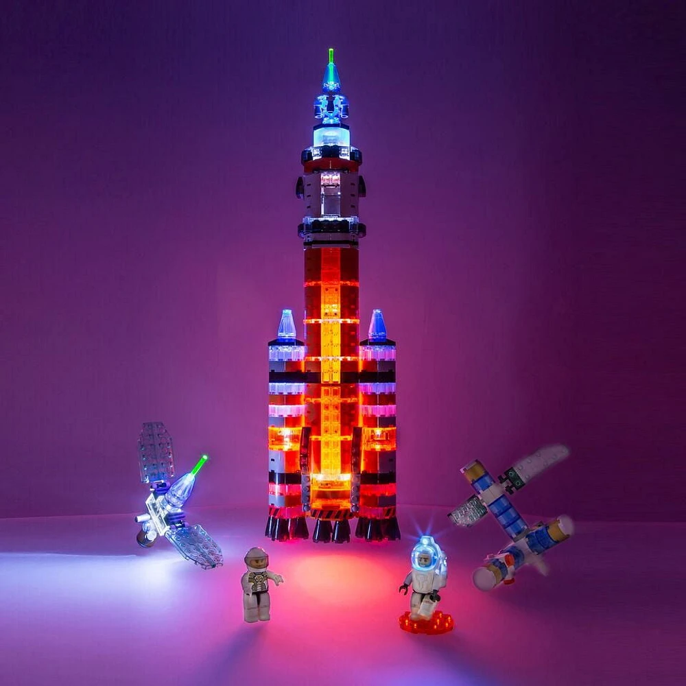 Laser Pegs Building Blocks Playset, Mission Mars Collection: Mars Rocket