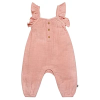 modern moments™ by Gerber® - Combinaison à manches longues et volants - Rose Tailles : 0-24 mois