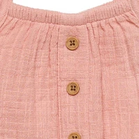 modern moments™ by Gerber® - Combinaison à manches longues et volants - Rose Tailles : 0-24 mois