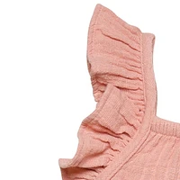 modern moments™ by Gerber® - Combinaison à manches longues et volants - Rose Tailles : 0-24 mois