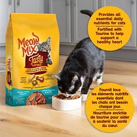 Meow Mix Tasty Layers Beef and Salmon Flavour Dry Cat Food, 1.36kg