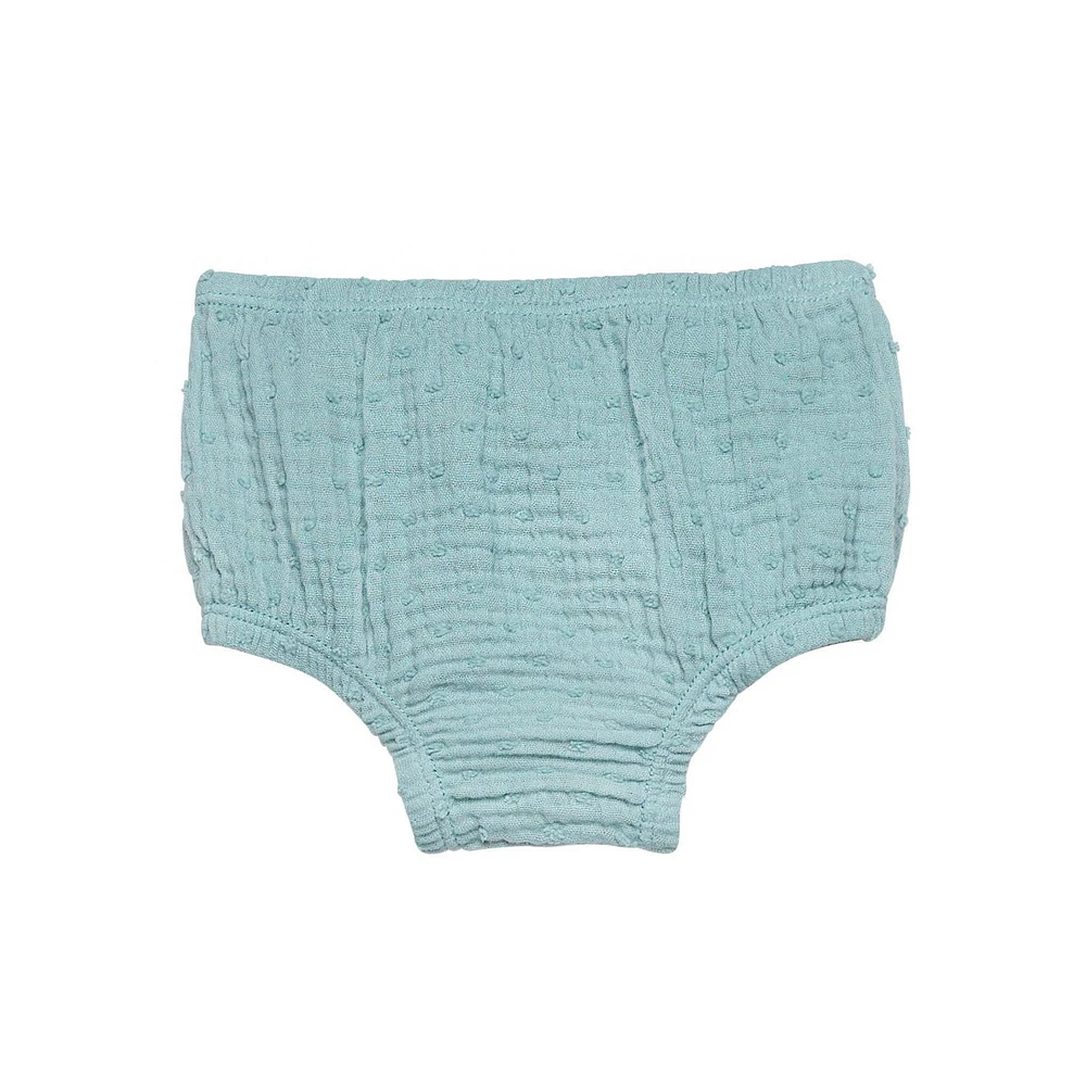 modern moments™ by Gerber® - Ensemble 2 pièces robe à manches volantées + couvre-couche - Bleu sarcelle Tailles : 0 à 24 mois