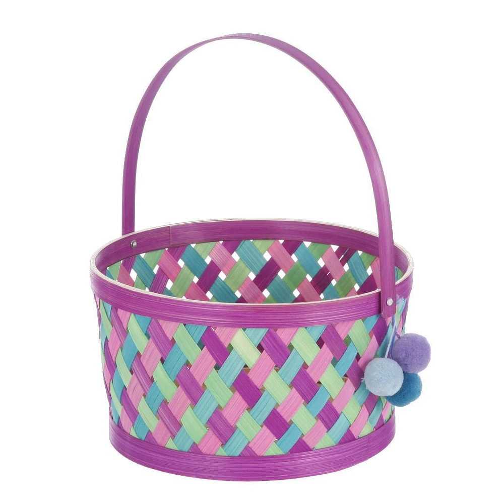 Easter Bamboo Purple Basket