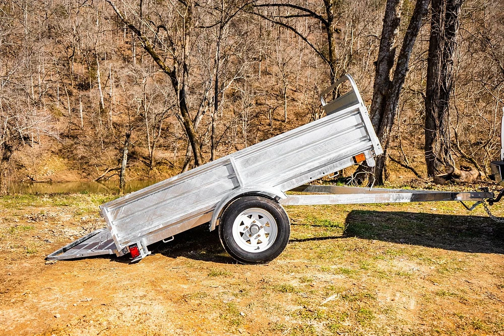 DK2 4.5 ft. x 7.5 ft. Single Axle Galvanized Multi-Utility Trailer