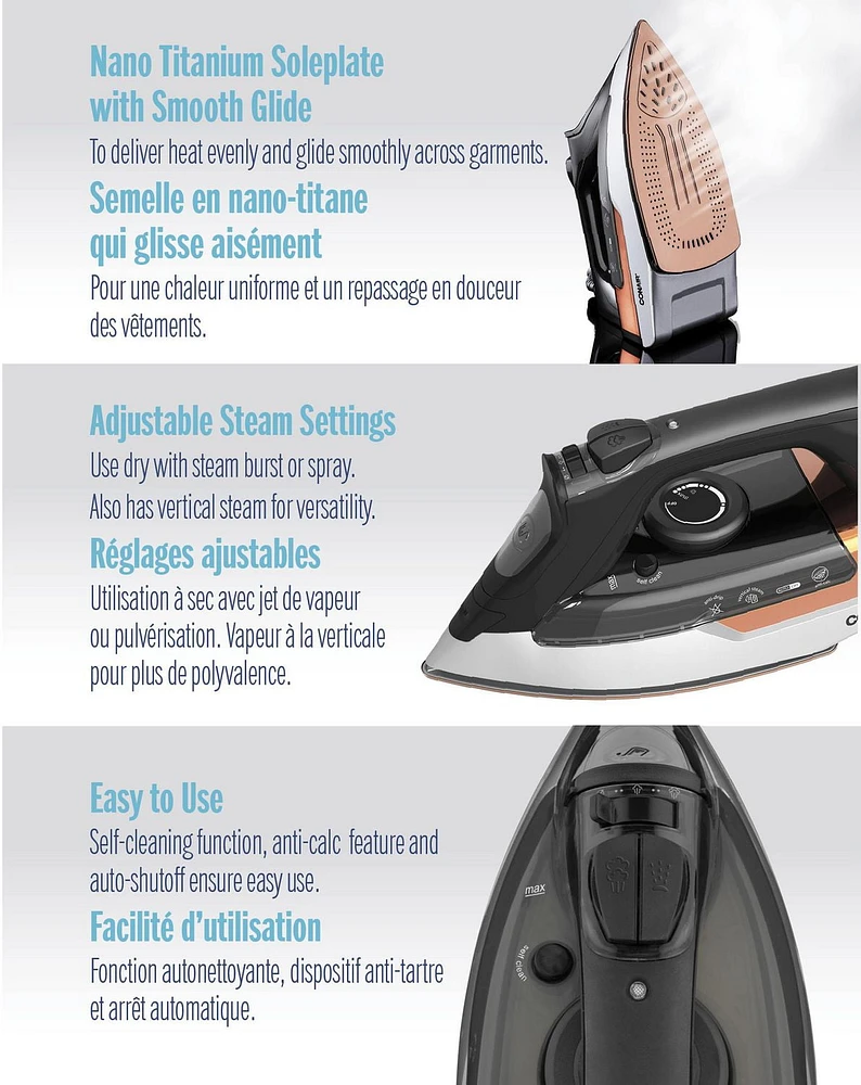 Conair Extreme Steam 1875 Watt Pro Steam Iron, Pro Steam Iron