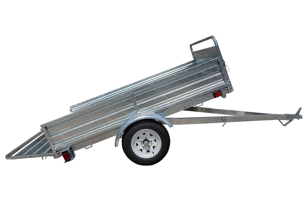 DK2 4.5 ft. x 7.5 ft. Single Axle Galvanized Multi-Utility Trailer