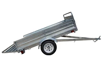 DK2 4.5 ft. x 7.5 ft. Single Axle Galvanized Multi-Utility Trailer