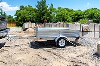 DK2 4.5 ft. x 7.5 ft. Single Axle Galvanized Multi-Utility Trailer (Drive-Up Gate Included)