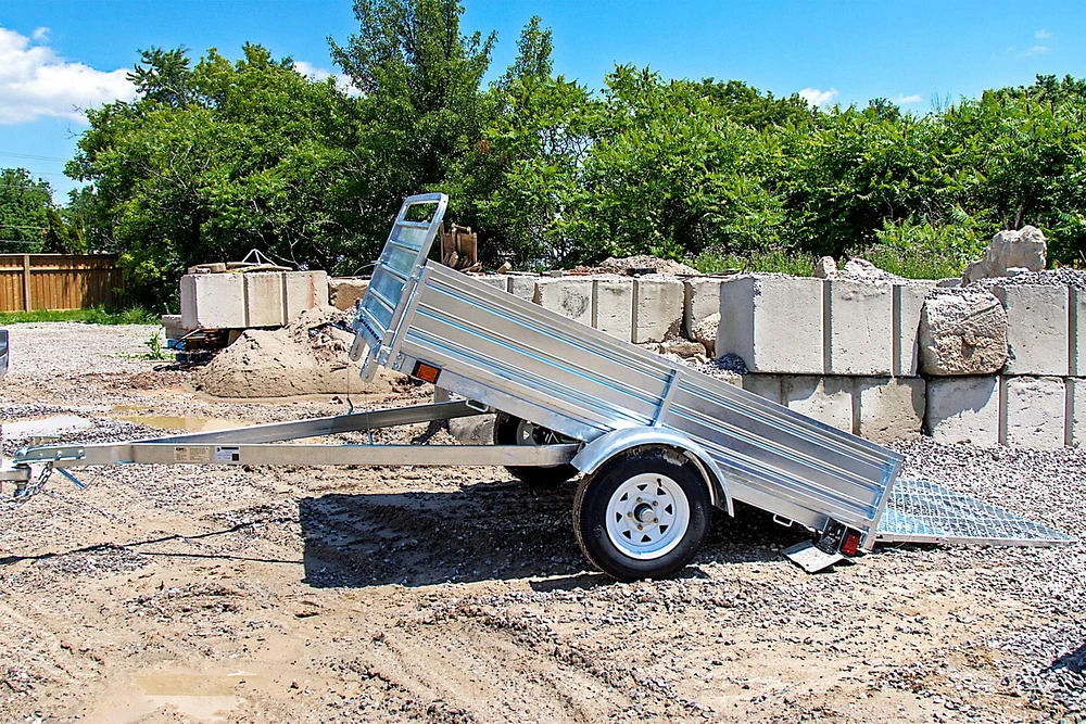 DK2 4.5 ft. x 7.5 ft. Single Axle Galvanized Multi-Utility Trailer (Drive-Up Gate Included)