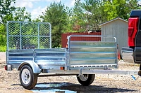 DK2 4.5 ft. x 7.5 ft. Single Axle Galvanized Multi-Utility Trailer (Drive-Up Gate Included)