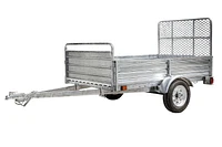 DK2 4.5 ft. x 7.5 ft. Single Axle Galvanized Multi-Utility Trailer (Drive-Up Gate Included)