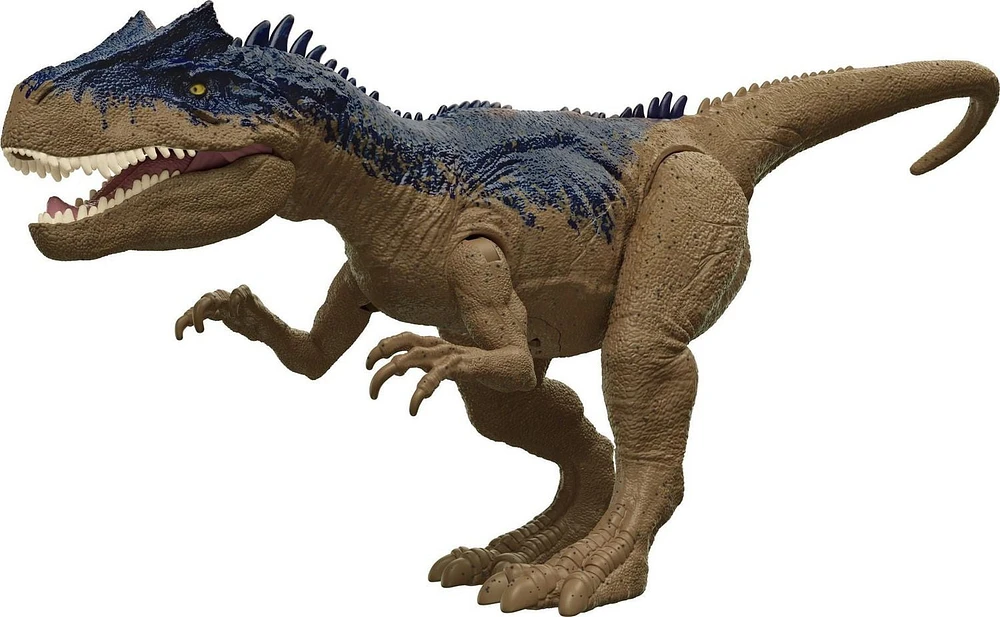 ​Jurassic World Camp Cretaceous Roar Attack Allosaurus Dinosaur Action Figure with Strike Feature and Sounds, Toy Gift and Collectible