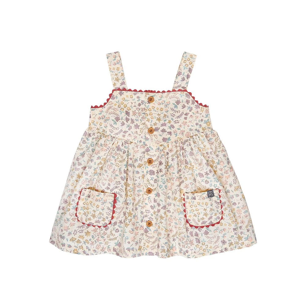 modern moments™ by Gerber® - Ensemble 2 pièces robe + couvre-couche - Beige Floral Tailles : 0 à 24 mois