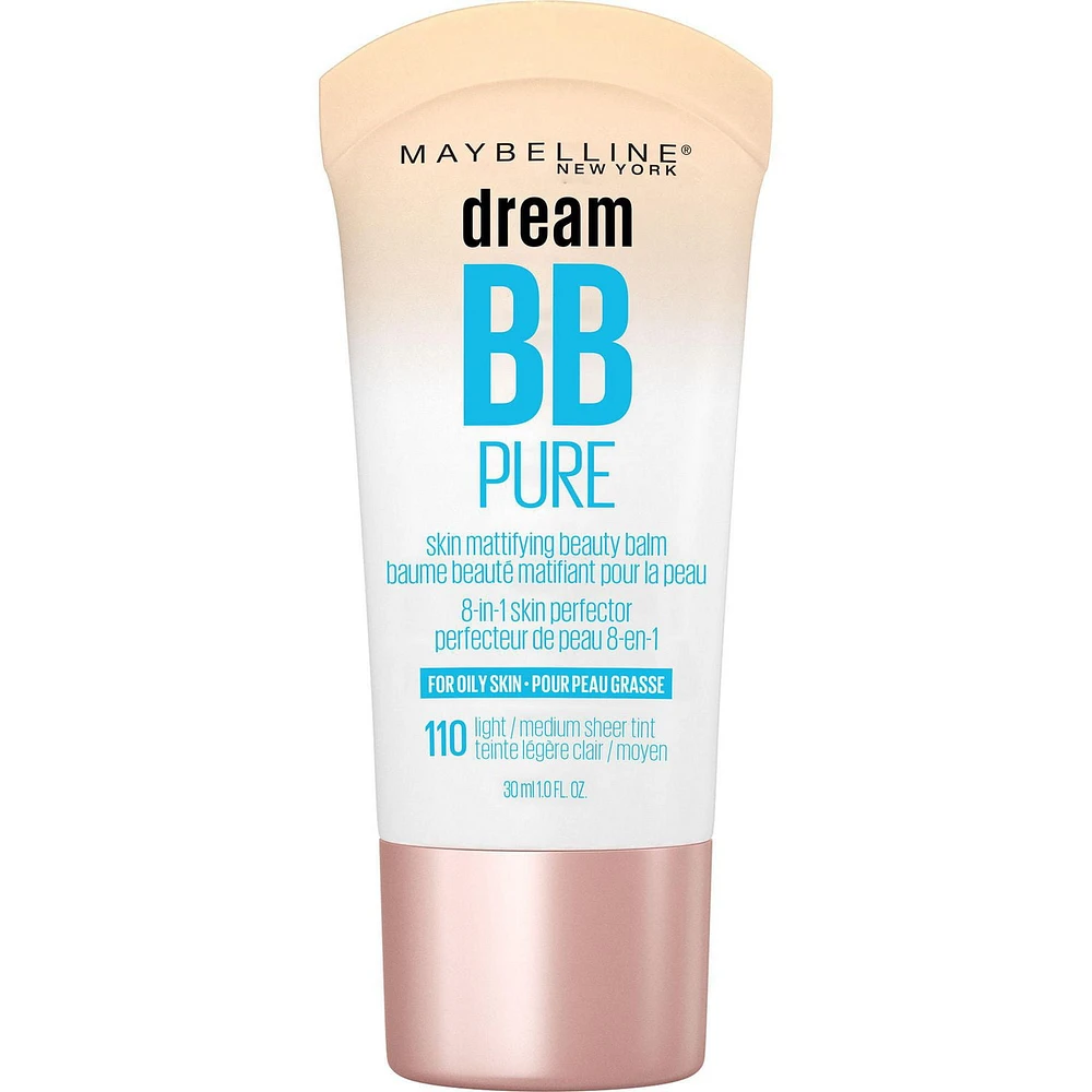 Maybelline New York Dream BB Pure, 8-in-1 mattifying beauty balm