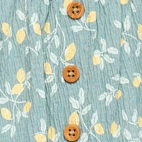 modern moments™ by Gerber® - Combinaison à manches longues et volants - Teal Lemon Vine Tailles : 0 à 24 mois