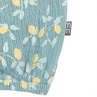modern moments™ by Gerber® - Combinaison à manches longues et volants - Teal Lemon Vine Tailles : 0 à 24 mois