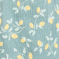 modern moments™ by Gerber® - Combinaison à manches longues et volants - Teal Lemon Vine Tailles : 0 à 24 mois