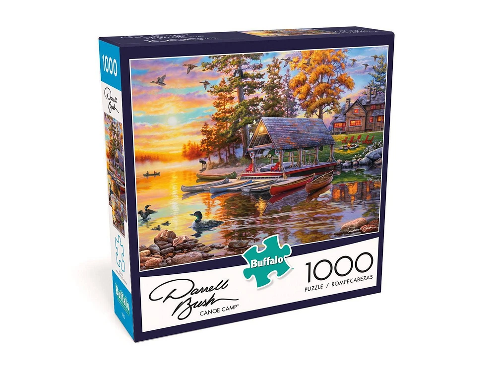 Buffalo Games Darrell Bush Canoe Camp 1000 Piece Jigsaw Puzzle