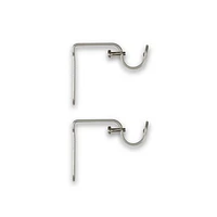 Hometrends Single Bracket, set of 2, Matte Nickel