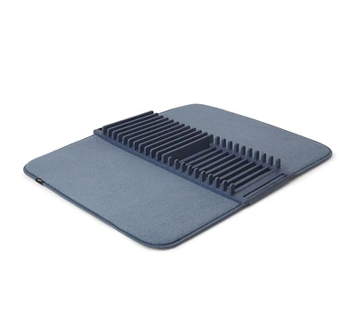 UDRY - Tapis égouttoir à vaisselle en microfibre bleu 61x46cm