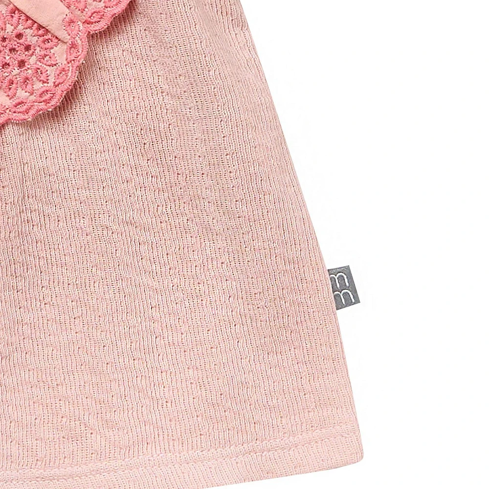modern moments™ by Gerber®™ - Ensemble haut à volants et short à œillets - Rose Tailles : 12 mois à 5 ans