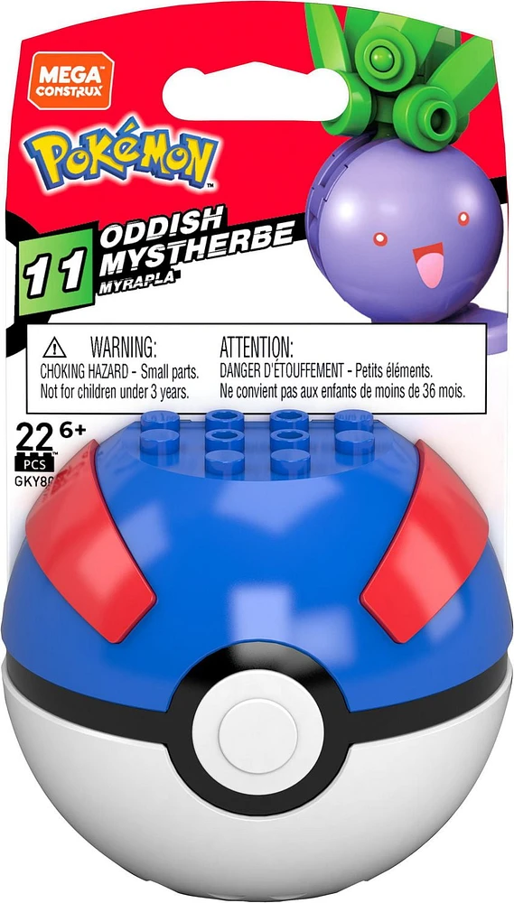 Mega Pokemon Oddish Construction Set- 22 Pieces