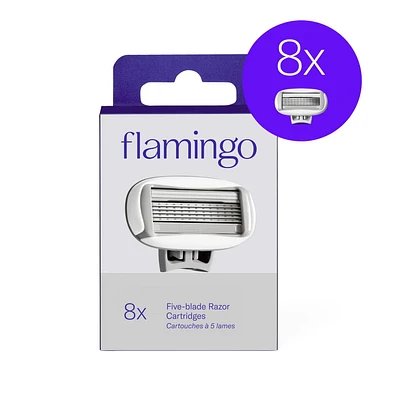 Flamingo Women’s Razor Blades - 8ct, 8x razor blade refills