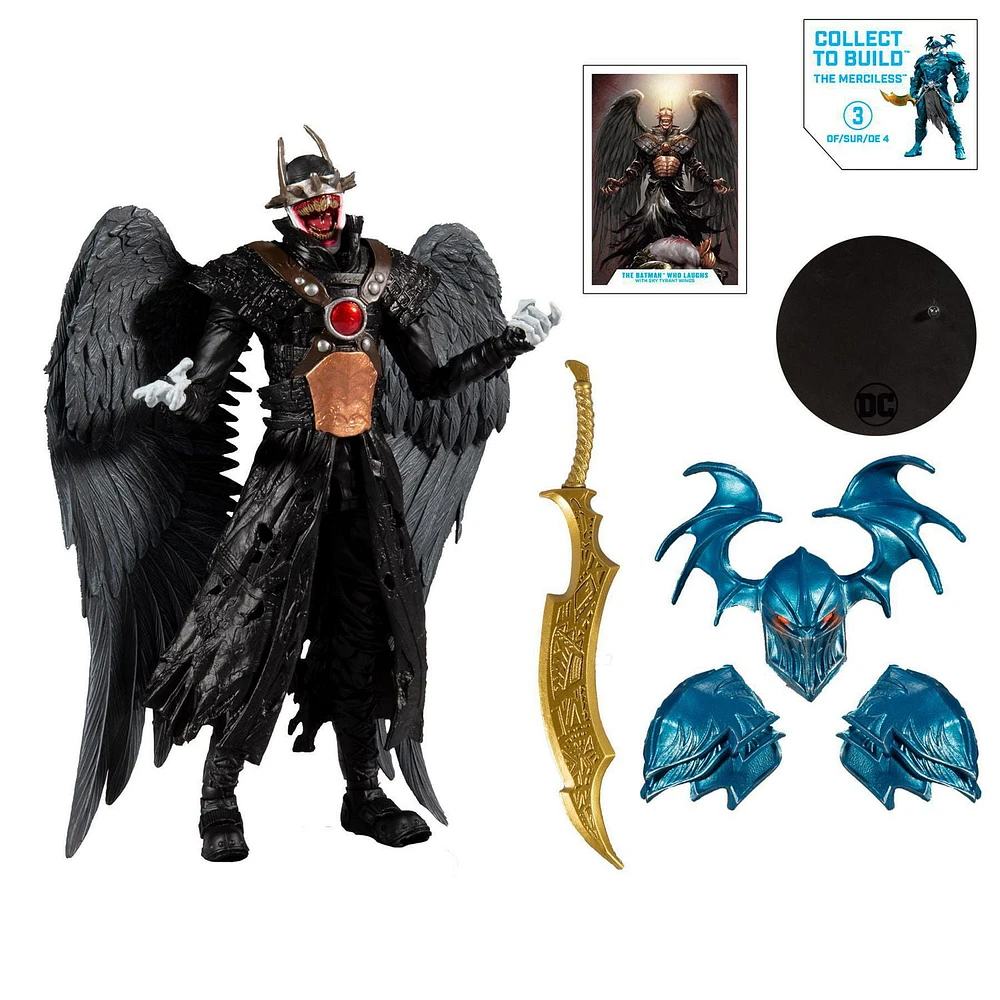 McFarlane Toys - DC Multiverse - Batman Who Laughs with Sky Tyrant Wings and Build-A Parts for 'The Merciless' Figure