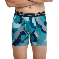 Hanes Originals Men's Boxer Briefs, Stretch, Modern Fit, Cool & Breathable, Pack of 4